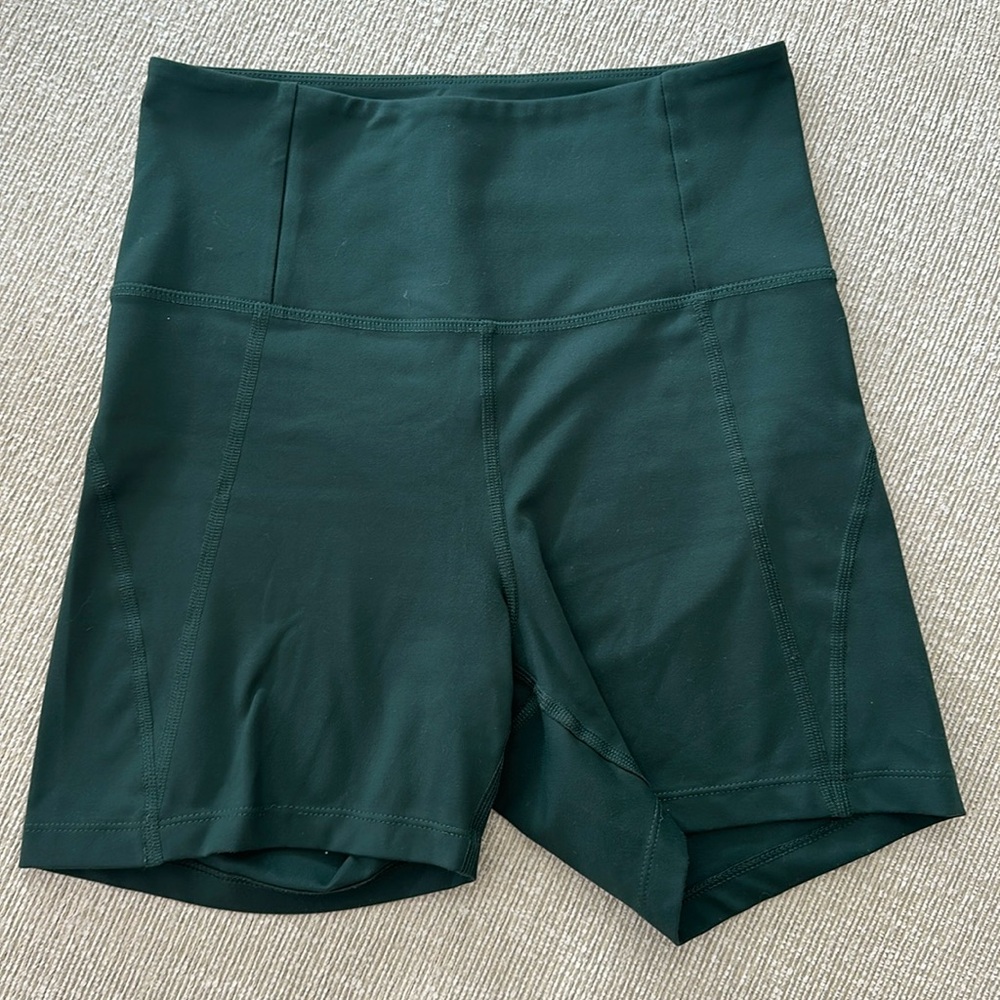 Girlfriend Collective Green Shorts